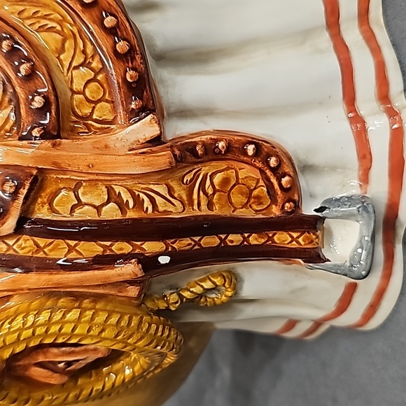 Western Tea Pot Saddle Cowboy Hat Vintage - Picture 10 of 13